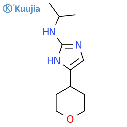 4-(oxan-4-yl)-N-(propan-2-yl)-1H-imidazol-2-amine structure