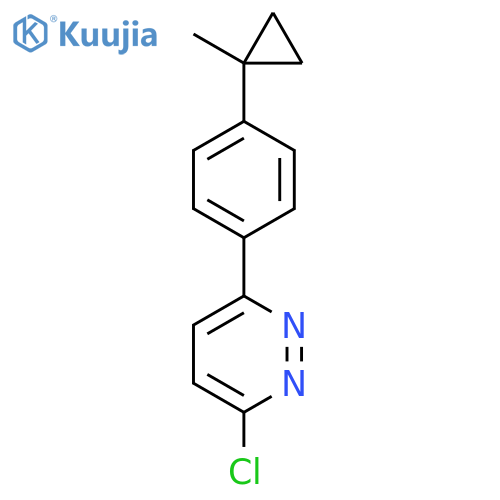 3-chloro-6-4-(1-methylcyclopropyl)phenylpyridazine structure