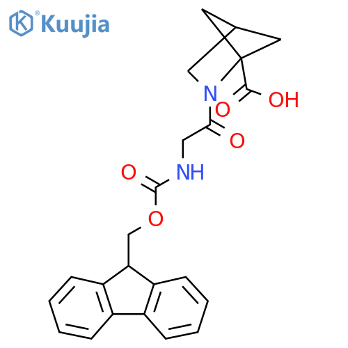 2-2-({(9H-fluoren-9-yl)methoxycarbonyl}amino)acetyl-2-azabicyclo2.1.1hexane-1-carboxylic acid structure