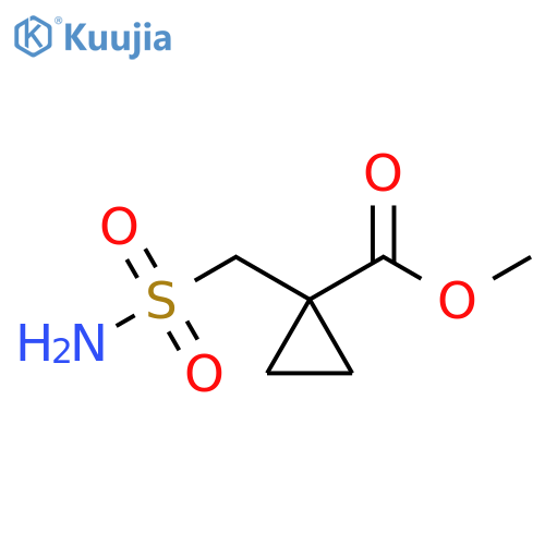 methyl 1-(sulfamoylmethyl)cyclopropane-1-carboxylate structure
