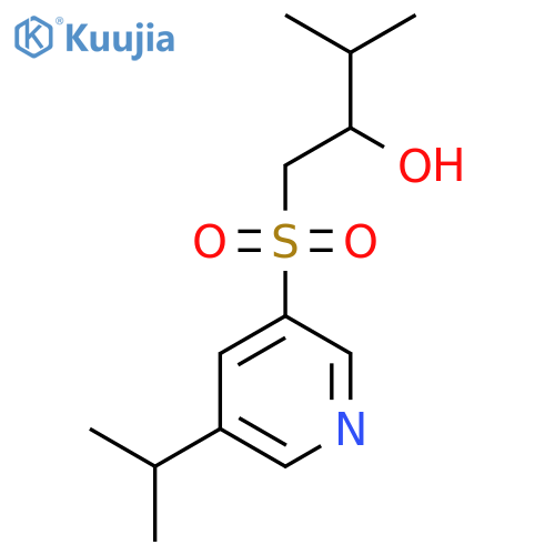 3-methyl-1-{5-(propan-2-yl)pyridin-3-ylsulfonyl}butan-2-ol structure
