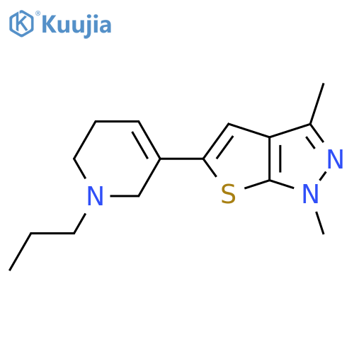 5-{1,3-dimethyl-1H-thieno2,3-cpyrazol-5-yl}-1-propyl-1,2,3,6-tetrahydropyridine structure