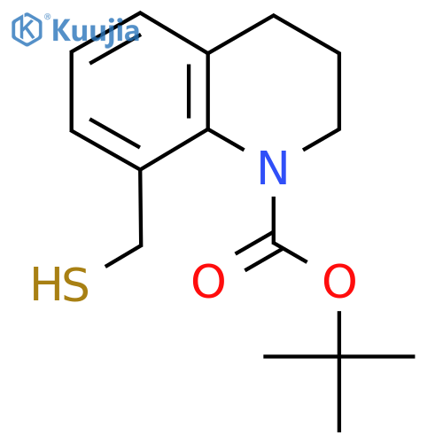 tert-butyl 8-(sulfanylmethyl)-1,2,3,4-tetrahydroquinoline-1-carboxylate structure