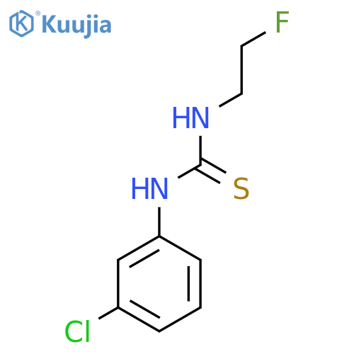 1-(3-chlorophenyl)-3-(2-fluoroethyl)thiourea structure