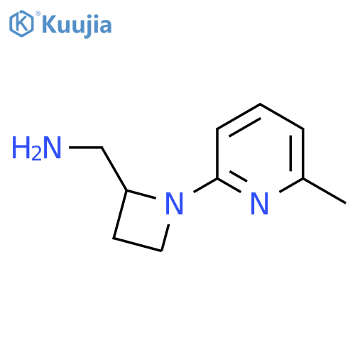 1-(6-methylpyridin-2-yl)azetidin-2-ylmethanamine structure