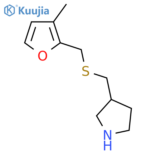 3-({(3-methylfuran-2-yl)methylsulfanyl}methyl)pyrrolidine structure