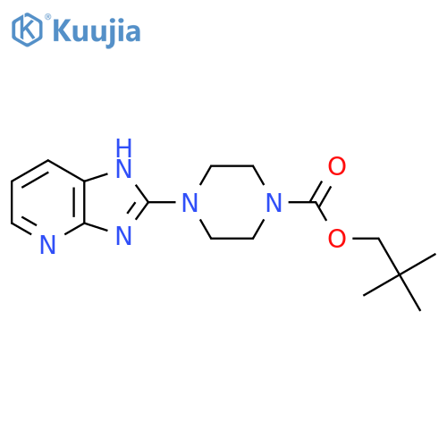 2,2-dimethylpropyl 4-{3H-imidazo[4,5-b]pyridin-2-yl}piperazine-1-carboxylate structure