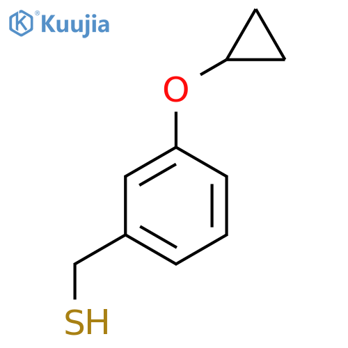 (3-cyclopropoxyphenyl)methanethiol structure