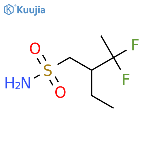 2-ethyl-3,3-difluorobutane-1-sulfonamide structure