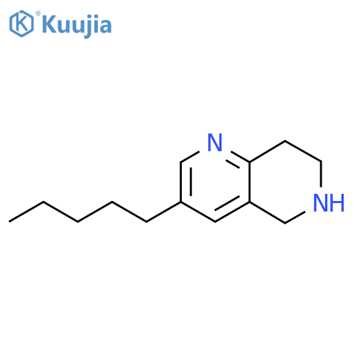 3-pentyl-5,6,7,8-tetrahydro-1,6-naphthyridine structure