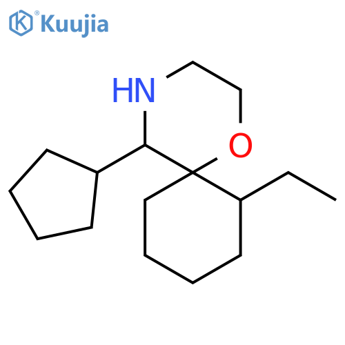 5-cyclopentyl-7-ethyl-1-oxa-4-azaspiro5.5undecane structure