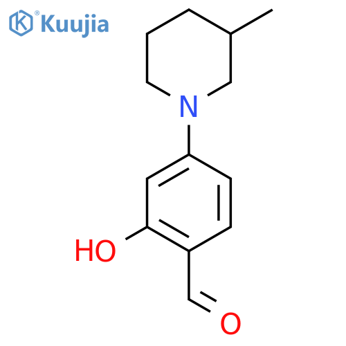 2-hydroxy-4-(3-methylpiperidin-1-yl)benzaldehyde structure