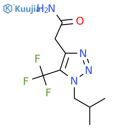 2-1-(2-methylpropyl)-5-(trifluoromethyl)-1H-1,2,3-triazol-4-ylacetamide structure
