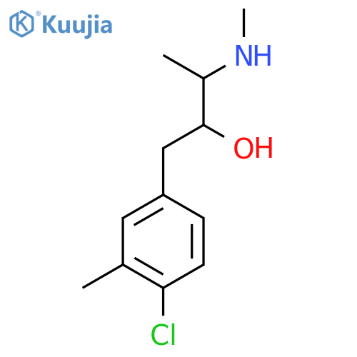 1-(4-chloro-3-methylphenyl)-3-(methylamino)butan-2-ol structure