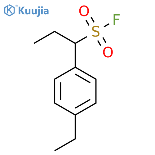 1-(4-ethylphenyl)propane-1-sulfonyl fluoride structure
