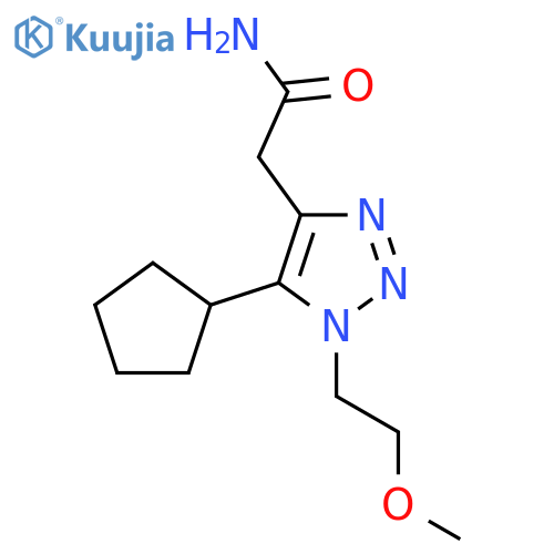 2-5-cyclopentyl-1-(2-methoxyethyl)-1H-1,2,3-triazol-4-ylacetamide structure