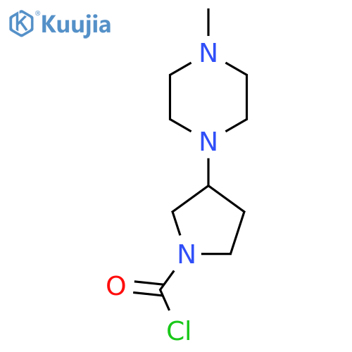3-(4-methylpiperazin-1-yl)pyrrolidine-1-carbonyl chloride structure