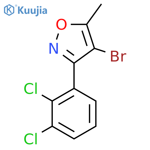 4-bromo-3-(2,3-dichlorophenyl)-5-methyl-1,2-oxazole structure