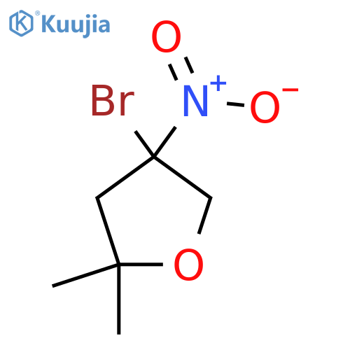 4-bromo-2,2-dimethyl-4-nitrooxolane structure
