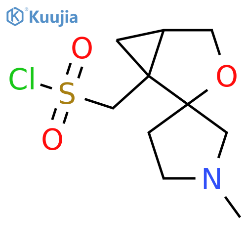 1'-methyl-3-oxaspirobicyclo3.1.0hexane-2,3'-pyrrolidine-1-ylmethanesulfonyl chloride structure