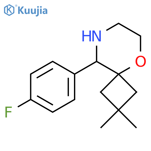 9-(4-fluorophenyl)-2,2-dimethyl-5-oxa-8-azaspiro3.5nonane structure