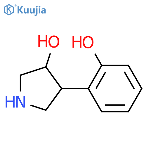 4-(2-hydroxyphenyl)pyrrolidin-3-ol structure