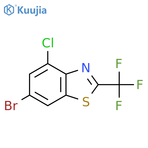 6-bromo-4-chloro-2-(trifluoromethyl)-1,3-benzothiazole structure