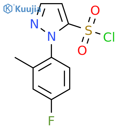 1-(4-fluoro-2-methylphenyl)-1H-pyrazole-5-sulfonyl chloride structure
