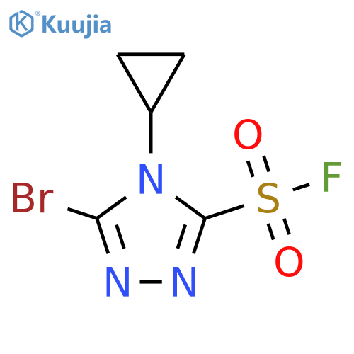 5-bromo-4-cyclopropyl-4H-1,2,4-triazole-3-sulfonyl fluoride structure