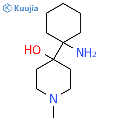 4-(1-aminocyclohexyl)-1-methylpiperidin-4-ol structure
