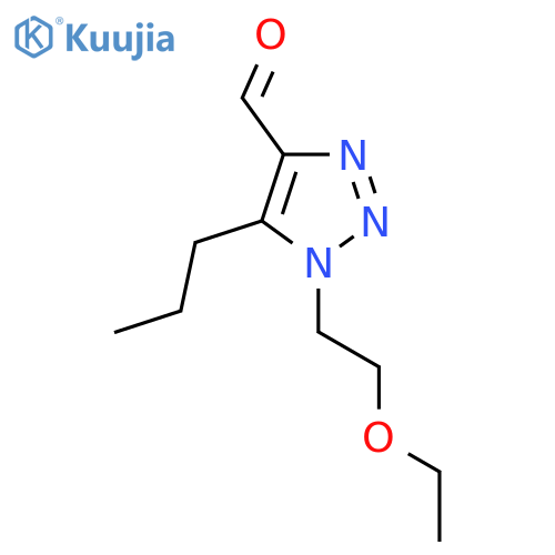 1-(2-ethoxyethyl)-5-propyl-1H-1,2,3-triazole-4-carbaldehyde structure