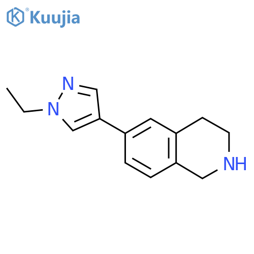 6-(1-ethyl-1H-pyrazol-4-yl)-1,2,3,4-tetrahydroisoquinoline structure