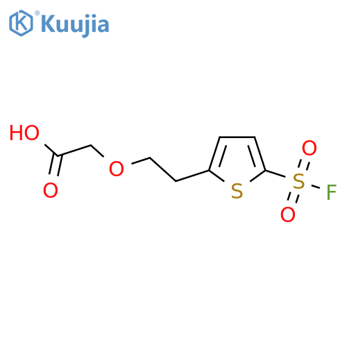 2-{2-5-(fluorosulfonyl)thiophen-2-ylethoxy}acetic acid structure