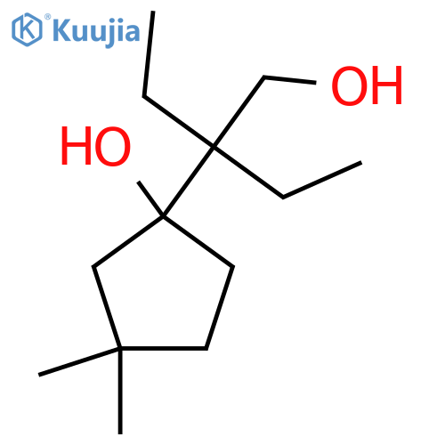1-(2-ethyl-1-hydroxybutan-2-yl)-3,3-dimethylcyclopentan-1-ol structure