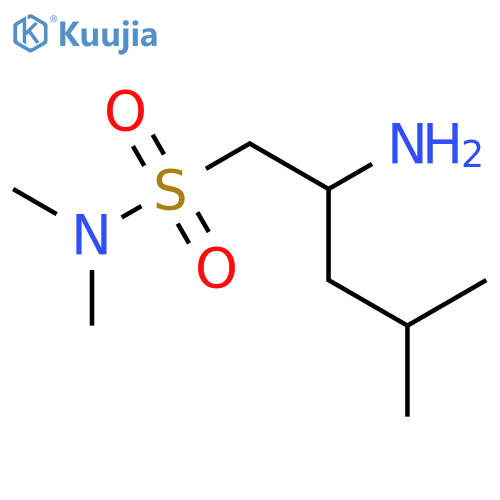 2-amino-N,N,4-trimethylpentane-1-sulfonamide structure