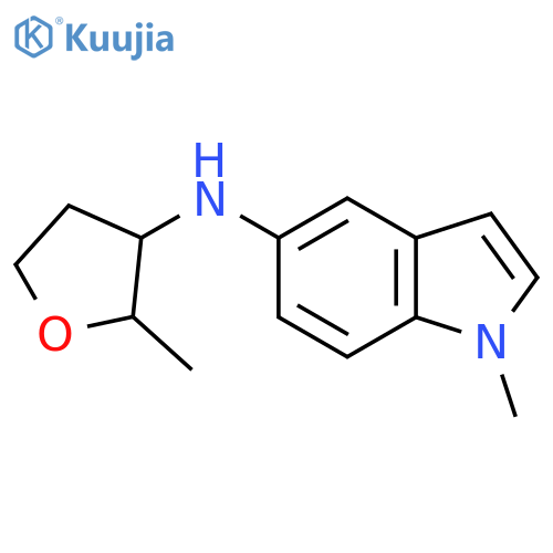 1-methyl-N-(2-methyloxolan-3-yl)-1H-indol-5-amine structure