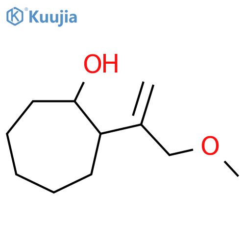 2-(3-methoxyprop-1-en-2-yl)cycloheptan-1-ol structure