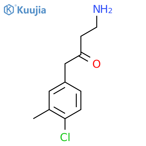4-Amino-1-(4-chloro-3-methylphenyl)butan-2-one structure