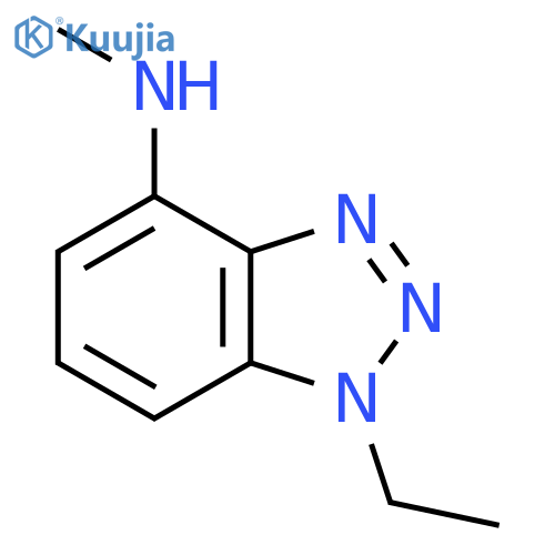 1-ethyl-N-methyl-1H-1,2,3-benzotriazol-4-amine structure