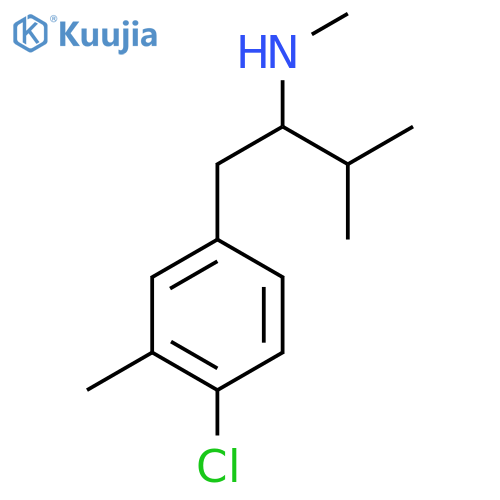 1-(4-chloro-3-methylphenyl)-3-methylbutan-2-yl(methyl)amine structure