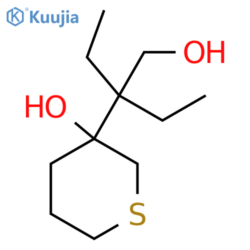 3-(2-ethyl-1-hydroxybutan-2-yl)thian-3-ol structure
