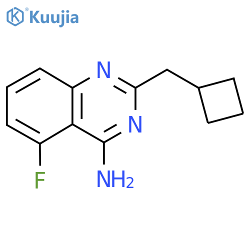 2-(cyclobutylmethyl)-5-fluoroquinazolin-4-amine structure