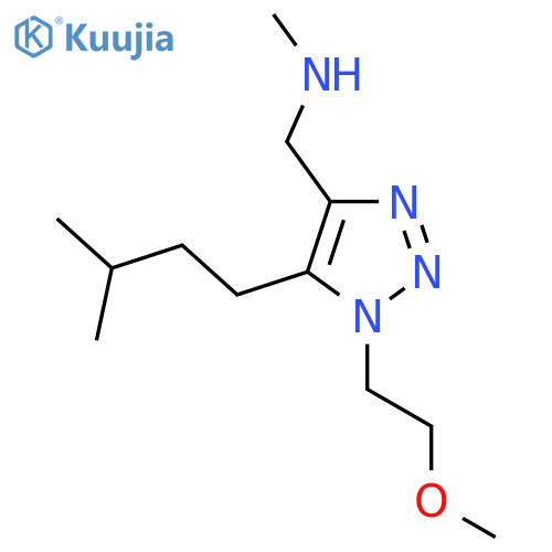 {1-(2-methoxyethyl)-5-(3-methylbutyl)-1H-1,2,3-triazol-4-ylmethyl}(methyl)amine structure