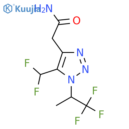 2-5-(difluoromethyl)-1-(1,1,1-trifluoropropan-2-yl)-1H-1,2,3-triazol-4-ylacetamide structure