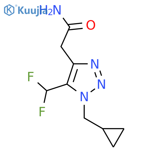 2-1-(cyclopropylmethyl)-5-(difluoromethyl)-1H-1,2,3-triazol-4-ylacetamide structure