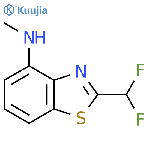 2-(difluoromethyl)-N-methyl-1,3-benzothiazol-4-amine structure
