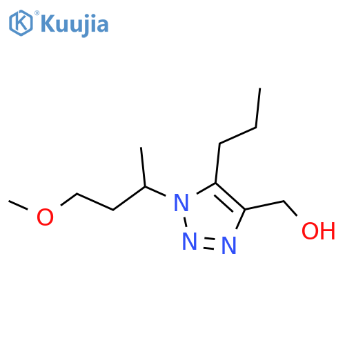 1-(4-methoxybutan-2-yl)-5-propyl-1H-1,2,3-triazol-4-ylmethanol structure