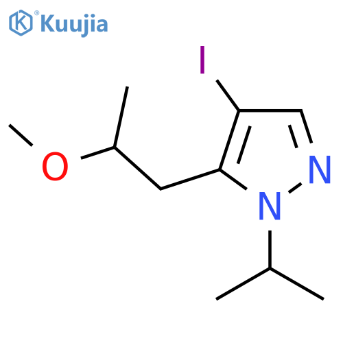 4-iodo-5-(2-methoxypropyl)-1-(propan-2-yl)-1H-pyrazole structure