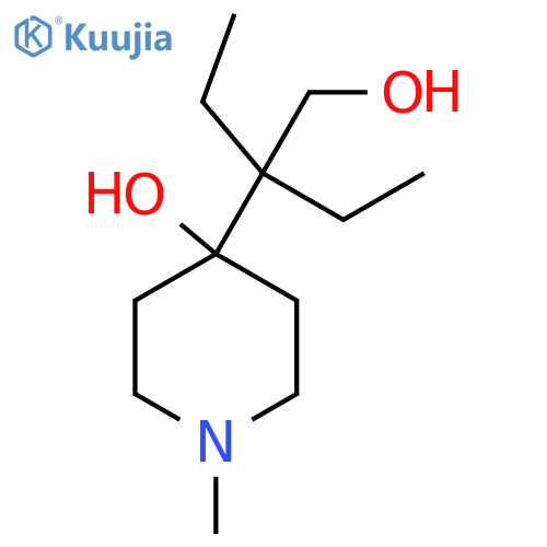 4-(2-Ethyl-1-hydroxybutan-2-yl)-1-methylpiperidin-4-ol structure