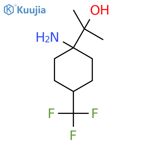 2-1-amino-4-(trifluoromethyl)cyclohexylpropan-2-ol structure